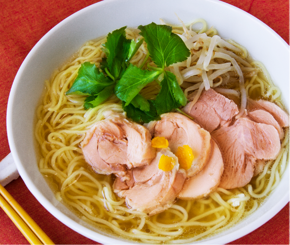 鶏出汁ラーメンダブルチャーシューのせ