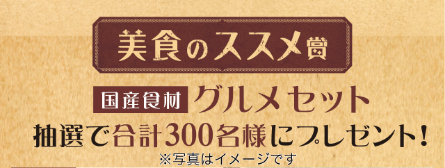 美食のススメ賞国産食材グルメセット