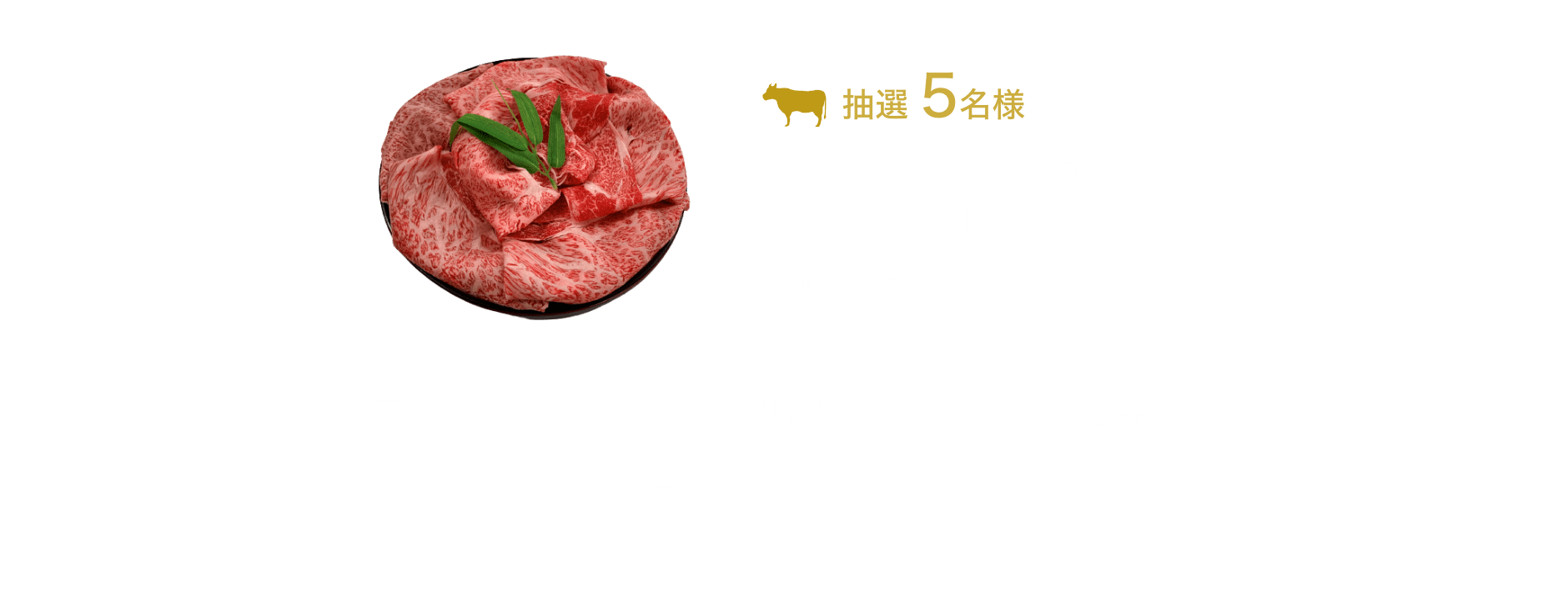 おおいた和牛（肩ロース）10,000円相当 抽選5名様 ※画像はイメージです 全国トップレベルの逸品「おおいた和牛」をぜひ一度ご賞味ください。