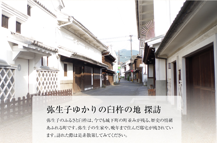 弥生子ゆかりの臼杵の地探訪。弥生子のふるさと臼杵は、今でも城下町の町並みが残る、歴史の情緒あふれる町です。弥生子の生家や、晩年まで住んだ邸宅が残されています。訪れた際は是非散策してみてください。