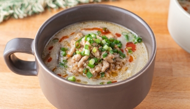 担々麺風春雨スープ