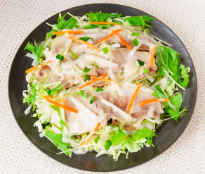 白菜と豚しゃぶのサラダ