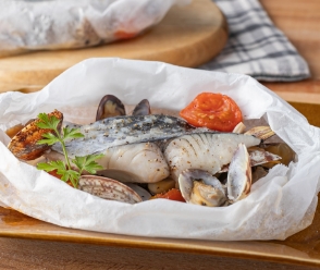 レンジでアクアパッツァ