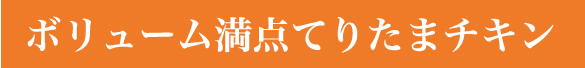 ボリューム満点てりたまチキン