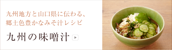 九州地方と山口県に伝わる、郷土色豊かなみそ汁レシピ九州の味噌汁